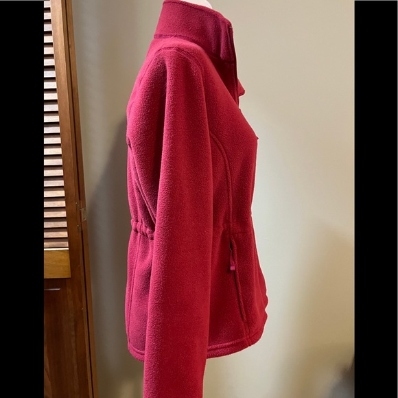 ♥️ Host Pick♥️ L.L. Bean Polartec Fleece Jacket, Raspberry, Small Petite - Picture 4 of 13